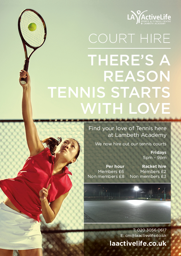Lambeth Academy Tennis Poster